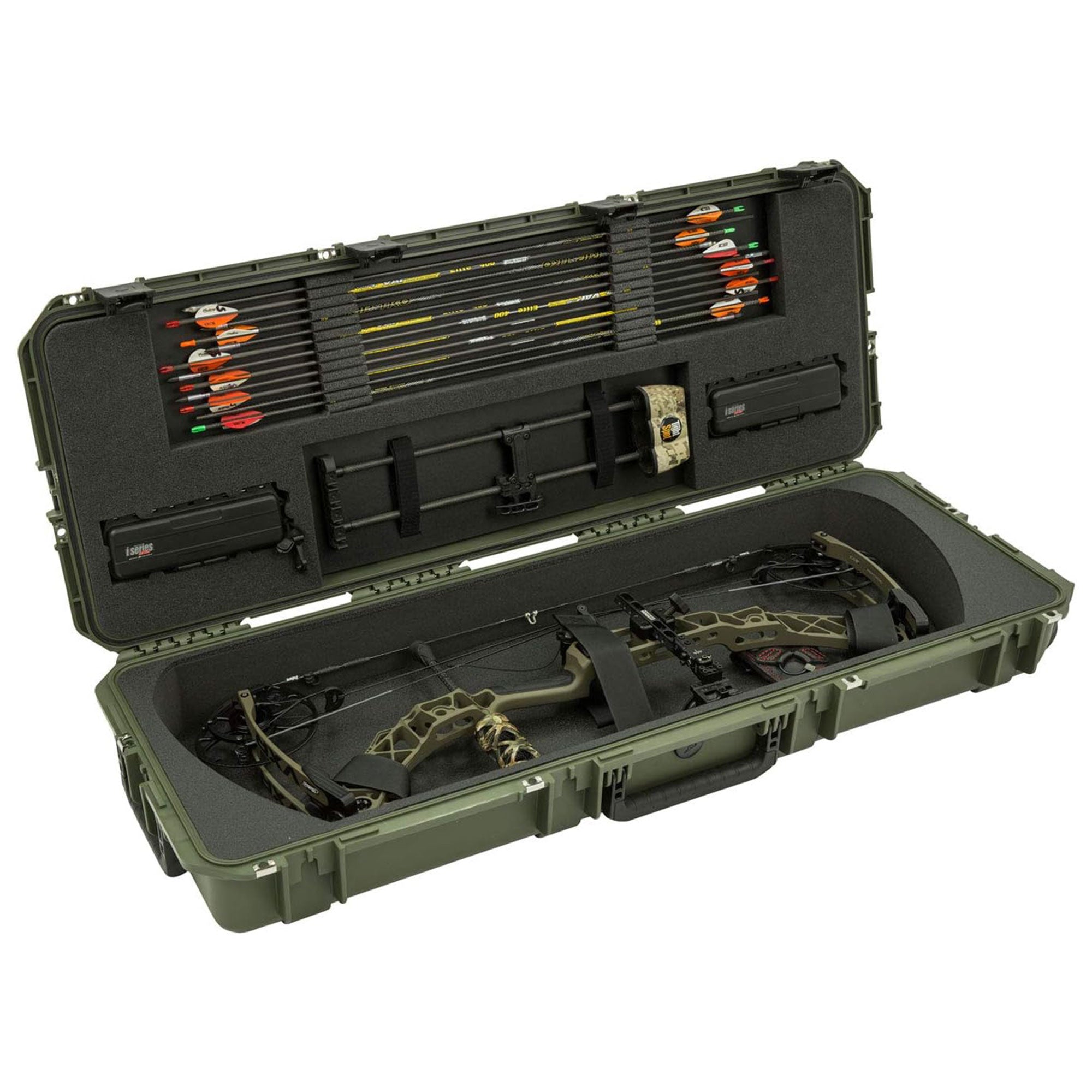 SKB Cases Hard Exterior Waterproof Parallel Limb Bow Case, Green (Used) - VMInnovations