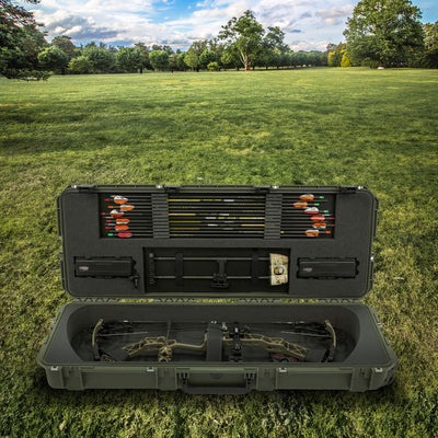 SKB Cases Hard Exterior Waterproof Parallel Limb Bow Case, Green (Used) - VMInnovations