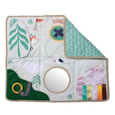 Manhattan Toy Company Camp Acorn Sensory Baby Toy Activity Play Mat w/ Mirror