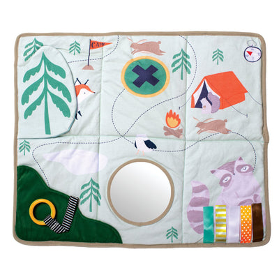 Manhattan Toy Company Camp Acorn Sensory Baby Toy Activity Play Mat w/ Mirror