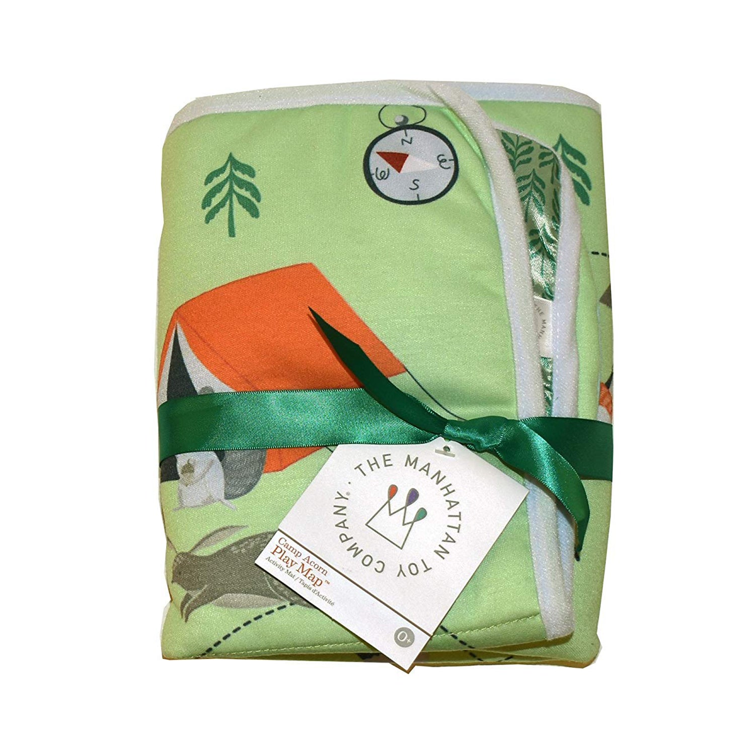 Manhattan Toy Company Camp Acorn Sensory Baby Toy Activity Play Mat w/ Mirror