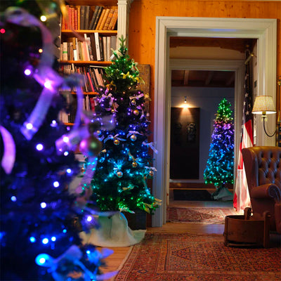 Twinkly String + Music 600 LED RGB Christmas Lights with Music Syncing Device