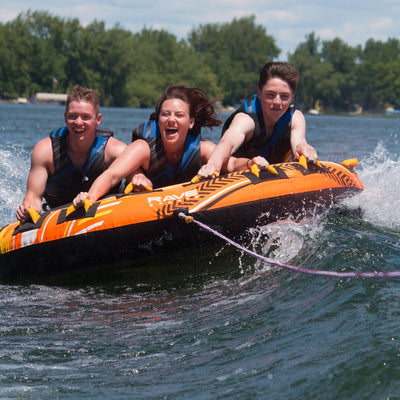 RAVE Sports Mass Frantic 4 Rider Inflatable Water Float Towable Boat Tube (Used) - VMInnovations