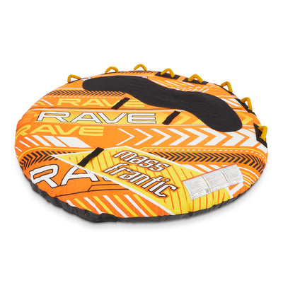 RAVE Sports Mass Frantic 4 Rider Towable Boat Tubes, Set of 2, Yellow and Orange