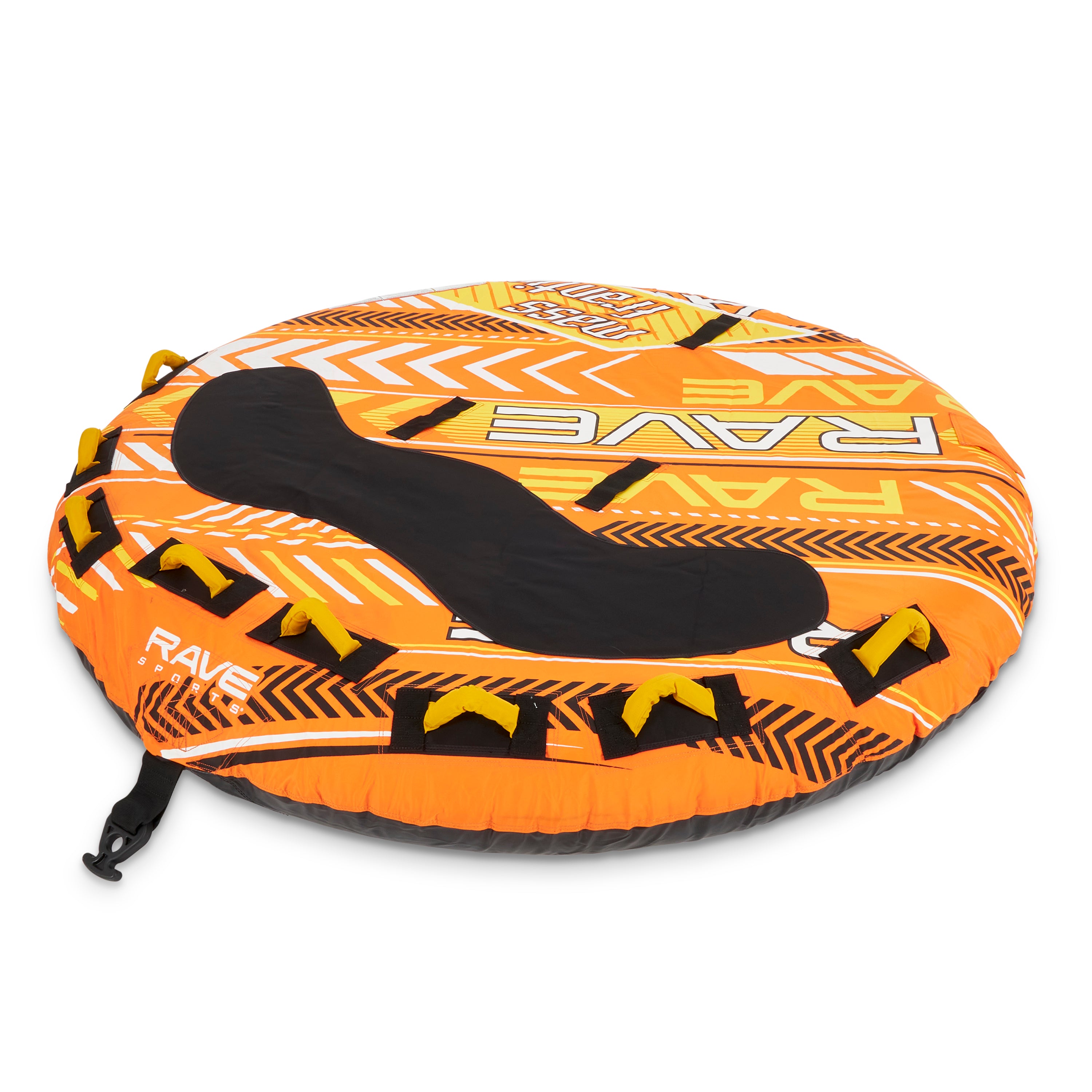 RAVE Sports Mass Frantic 4 Rider Towable Boat Tubes, Set of 2, Yellow and Orange