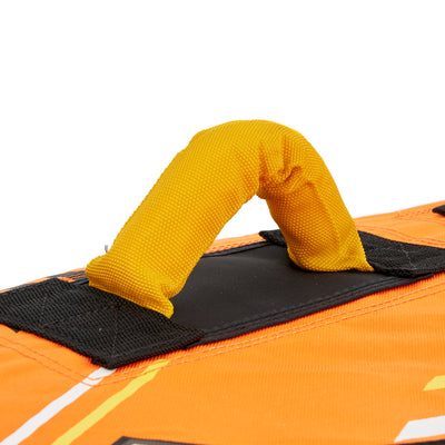 RAVE Sports Mass Frantic 4 Rider Towable Boat Tubes, Set of 2, Yellow and Orange