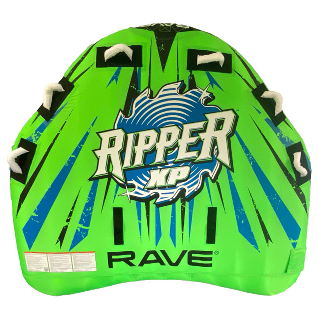 RAVE Sports Ripper XP Inflatable Towable Boat Lake Water Raft, Green (Open Box)