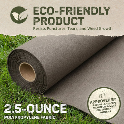 DeWitt 4 x 300 Feet Select Plus Polypropylene Landscape Fabric Home Weed Barrier - VMInnovations