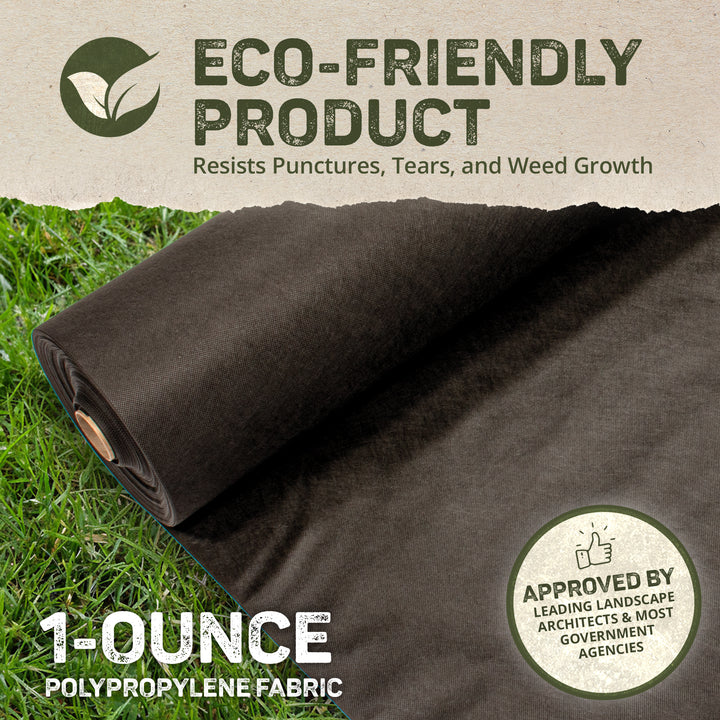 DeWitt 3 Year 3 x 50 Feet 1 Ounce Landscape Fabric Home and Pro Weed Barrier