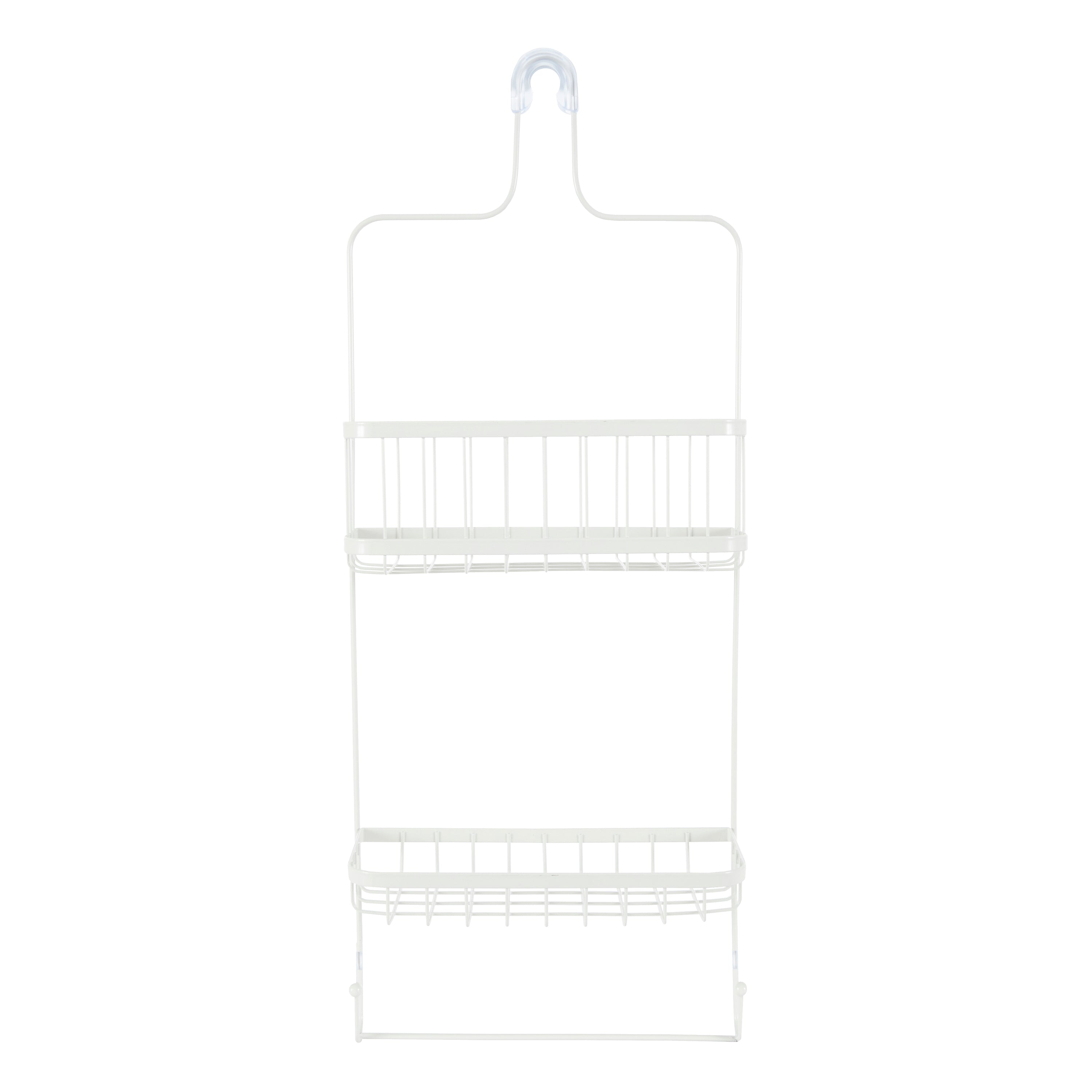 Better Living Products ASTRA 2 Tier Steel Shower Organizer with Hooks (Used) - VMInnovations