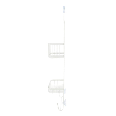 Better Living Products ASTRA 2 Tier Steel Shower Organizer with Hooks (Used) - VMInnovations