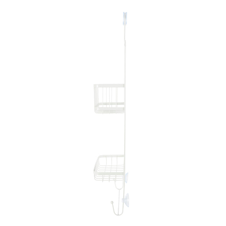 Better Living Products ASTRA 2 Tier Steel Shower Organizer with Hooks (Used)