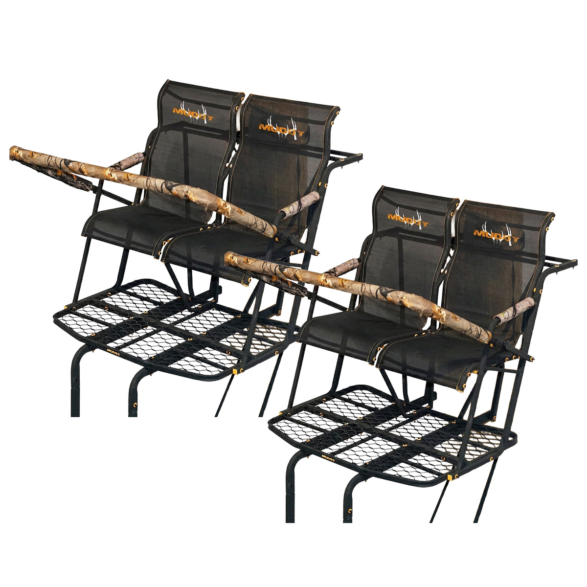 Muddy MLS2800 Rebel 2.5 17 Foot 2 Person Deer Hunting Ladder Tree Stand (2 Pack) - VMInnovations