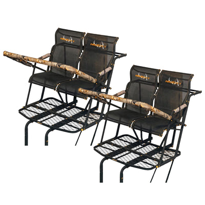 Muddy MLS2800 Rebel 2.5 17 Foot 2 Person Deer Hunting Ladder Tree Stand (2 Pack)