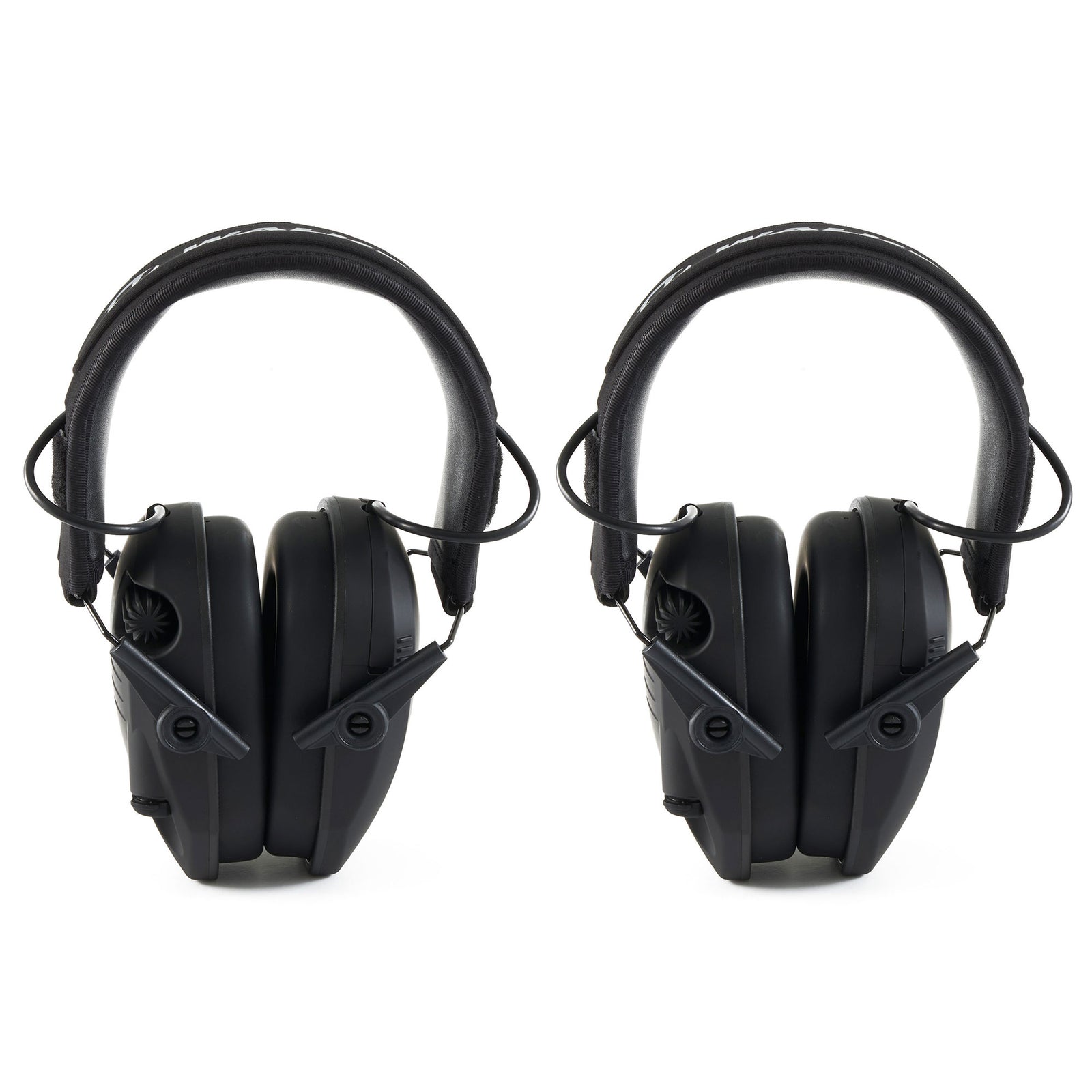 Walker's Black Punisher Razor Shooter Electronic Protection Earmuffs, (2 Pack) - VMInnovations