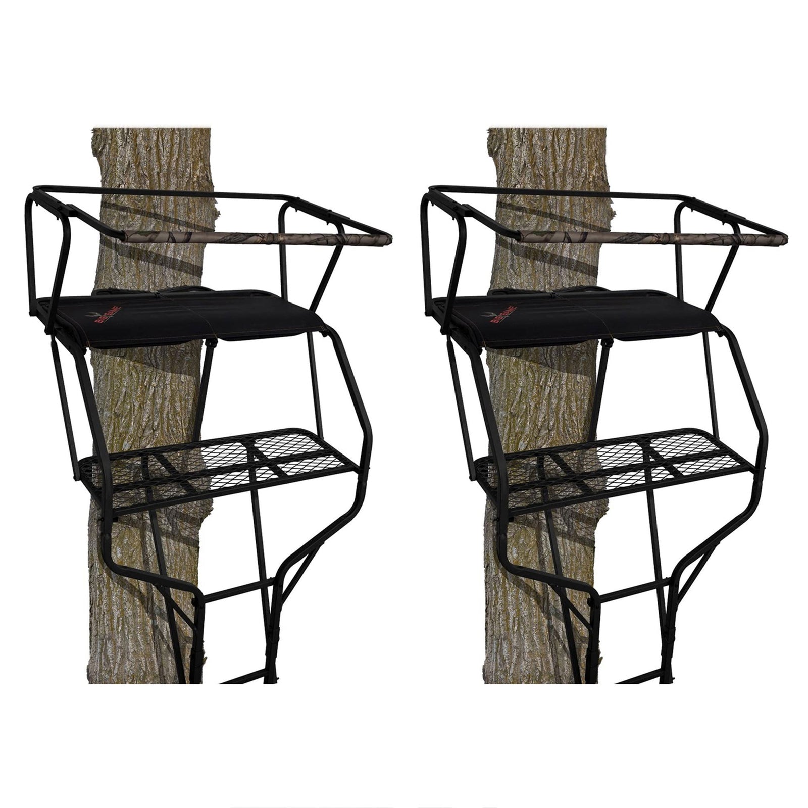 Big Game Guardian DXT Portable 2 Hunter Tree Ladder Stand, 18 Foot (2 Pack) - VMInnovations