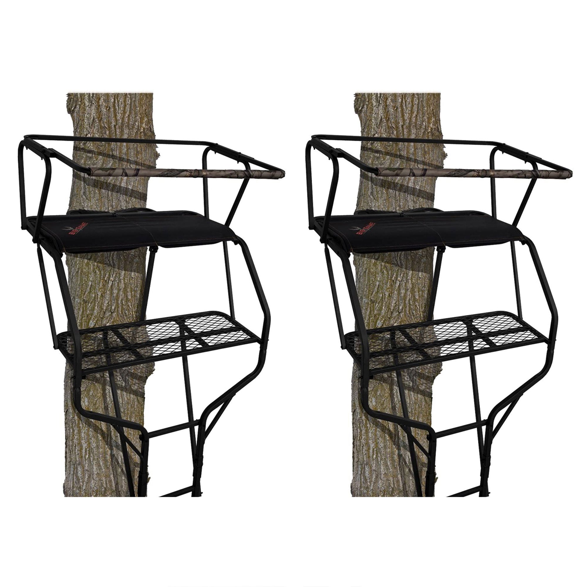 Big Game Guardian DXT Portable 2 Hunter Tree Ladder Stand, 18 Foot (2 Pack) - VMInnovations