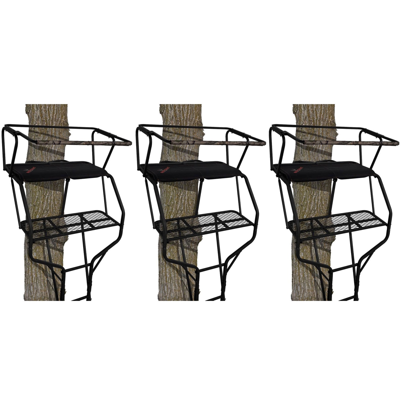 Big Game Guardian DXT Portable 2 Hunter Tree Ladder Stand, 18 Foot (3 Pack) - VMInnovations