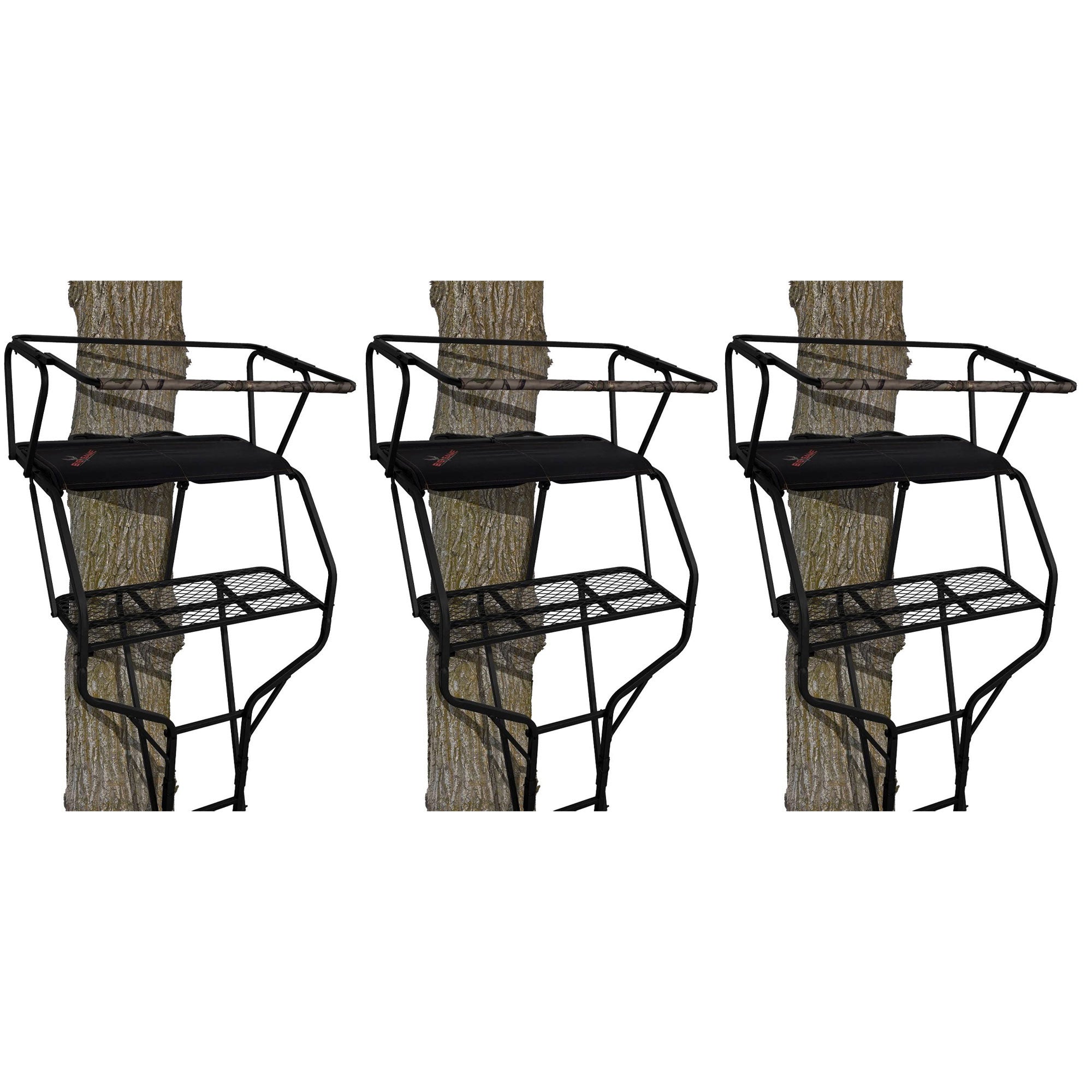 Big Game Guardian DXT Portable 2 Hunter Tree Ladder Stand, 18 Foot (3 Pack) - VMInnovations