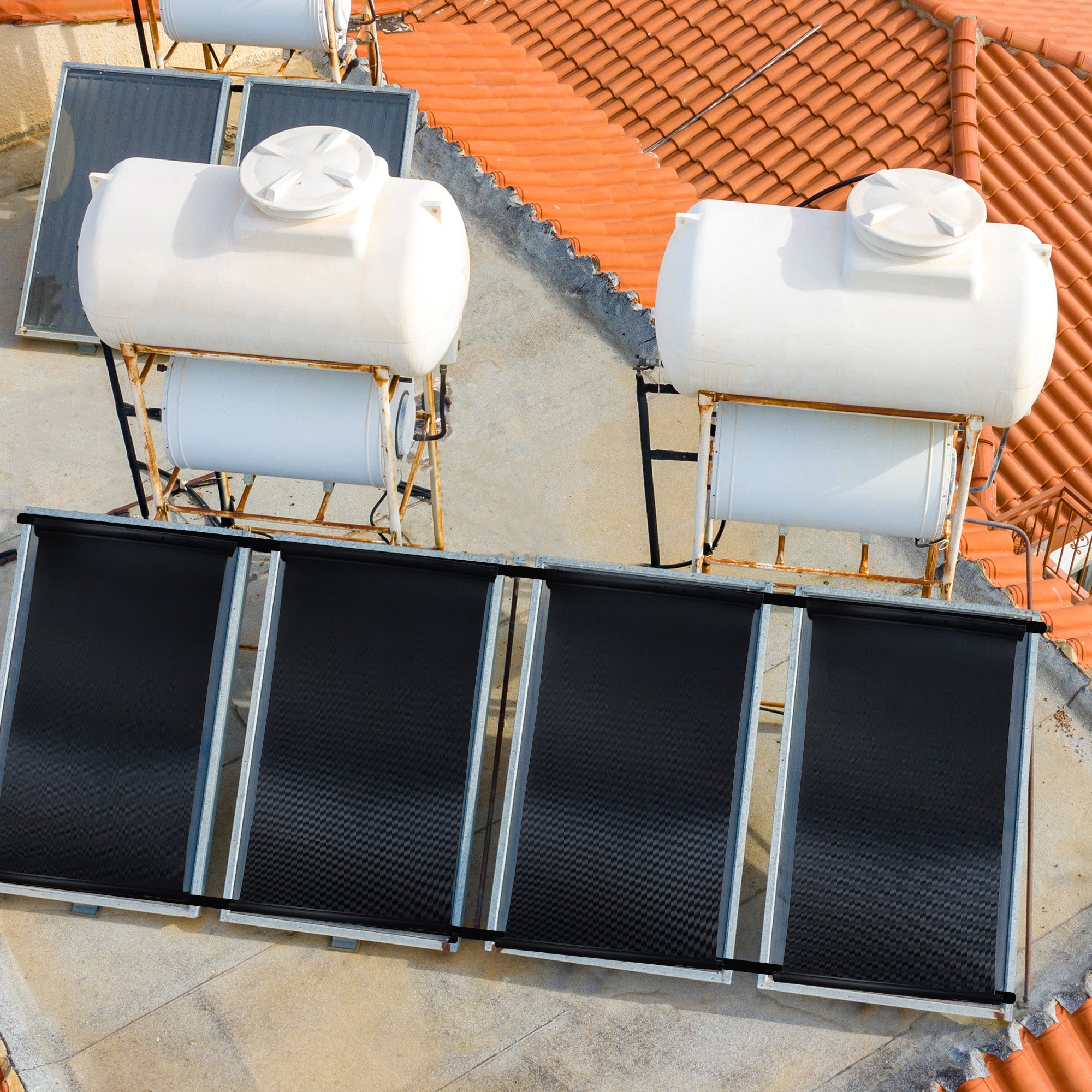FAFCO 4 X 12 Ft Solar Powered Panel Efficient Pool Heating System(Used) - VMInnovations