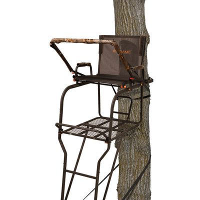 Big Game Hunter HD 1.5 Deer Hunting 18.5 Foot 1 Person Ladder Tree Stand, 2 Pack