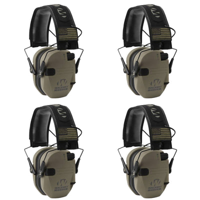 Walker's Razor Slim Shooter Electronic Hearing Protection Earmuff, (4 Pack) - VMInnovations