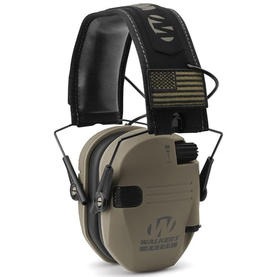 Walker's Razor Slim Shooter Electronic Hearing Protection Earmuff, (4 Pack)