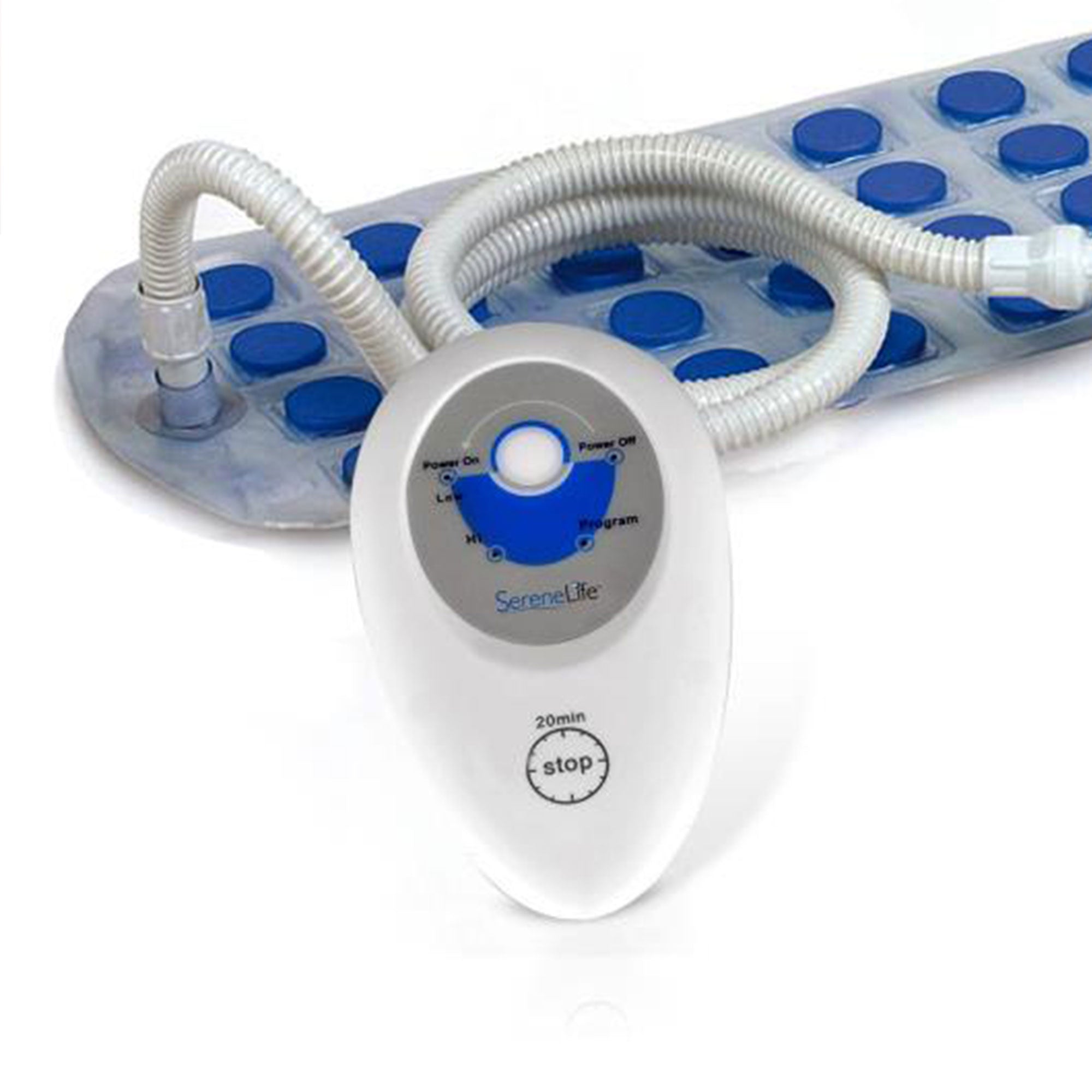 SereneLife PHSPAMT22 Bubble Bath Mat Body Spa Pad Massager Floor Mat (4 Pack)