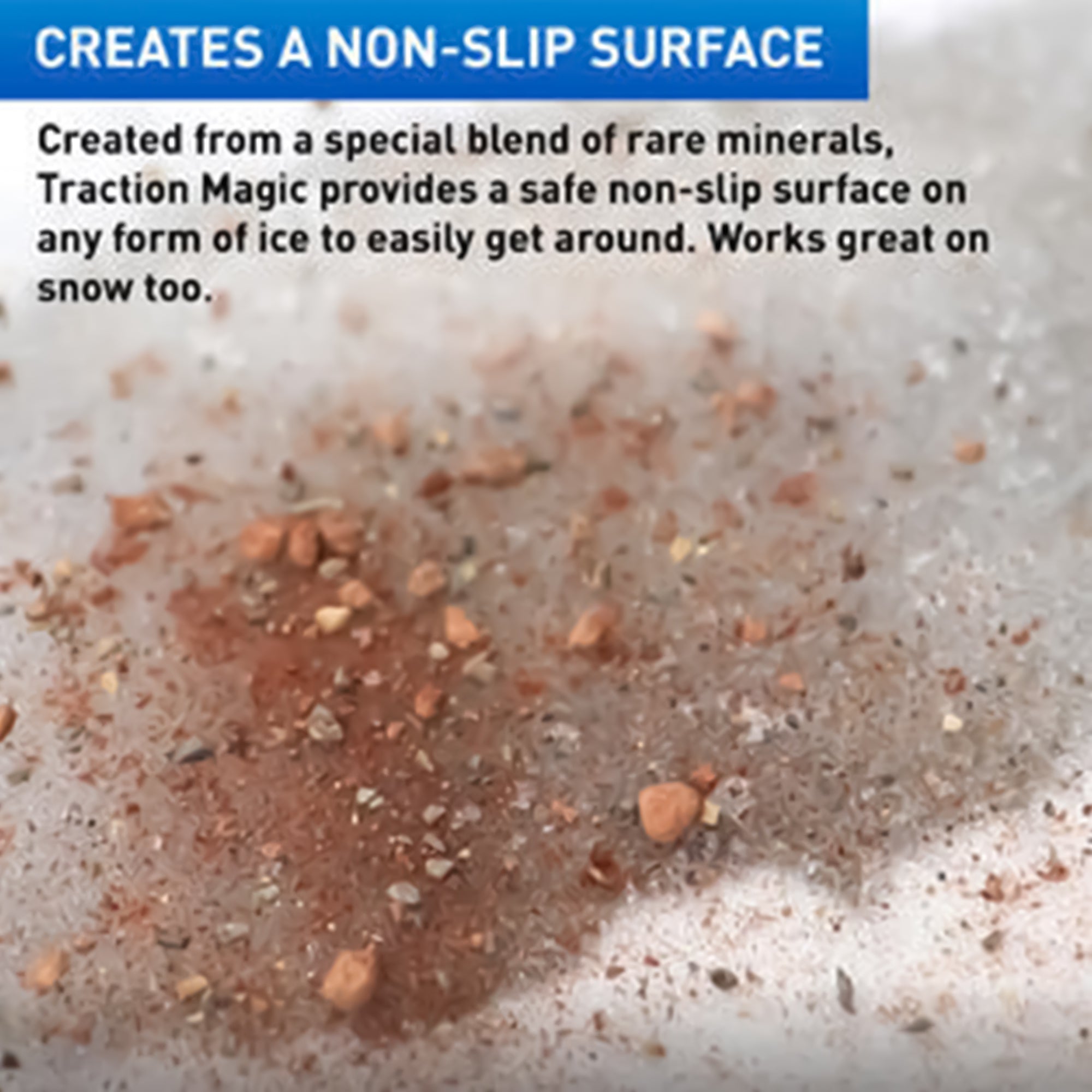 Traction Magic Quick Application All Natural Ice & Snow Melter, 45 Lbs (4 Pack)