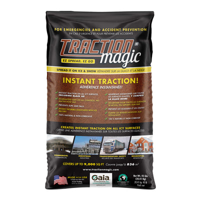 Traction Magic Quick Application All Natural Ice & Snow Melter, 45 Lbs (4 Pack)