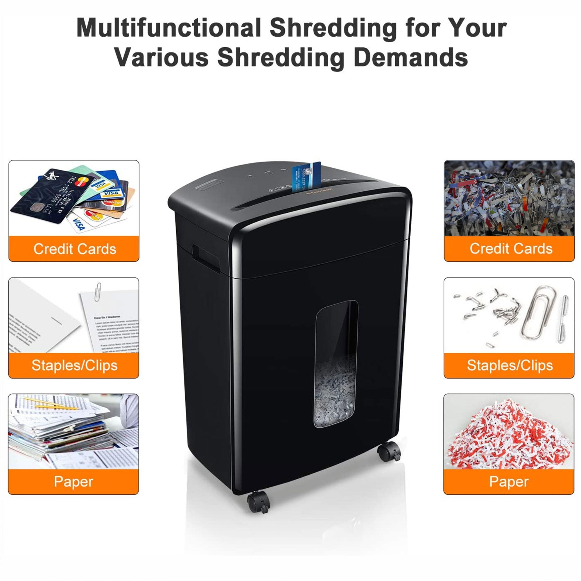Bonsaii Sheet High Security Micro Cut Paper and Credit Card Shredder (Open Box) - VMInnovations