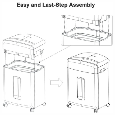 Bonsaii Sheet High Security Micro Cut Paper and Credit Card Shredder (Open Box) - VMInnovations