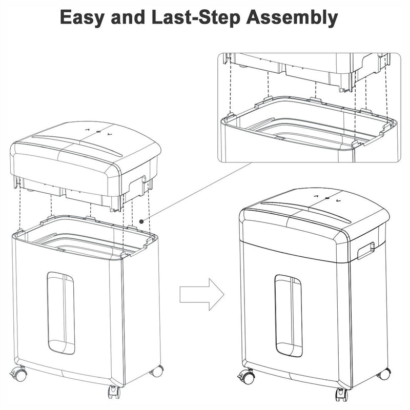 Bonsaii Sheet High Security Micro Cut Paper and Credit Card Shredder (Used)