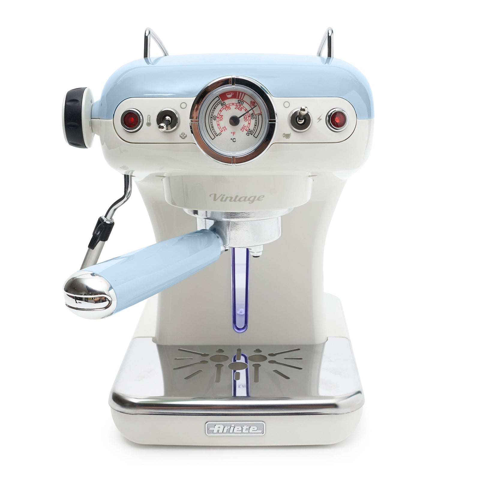 Ariete Vintage 850W 0.9L Countertop Espresso Coffee Machine, Blue (For Parts) - VMInnovations