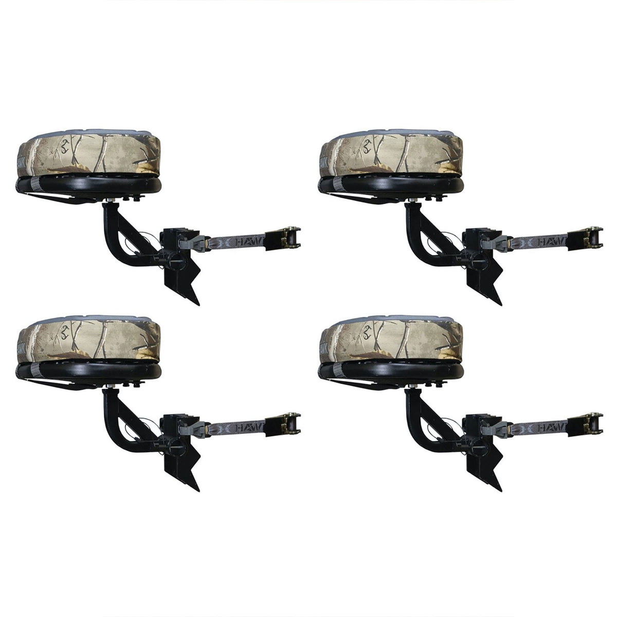 Hawk HWK-3001 Any Angle Weatherproof Memory Foam Hunting Tree Seat (4 Pack)