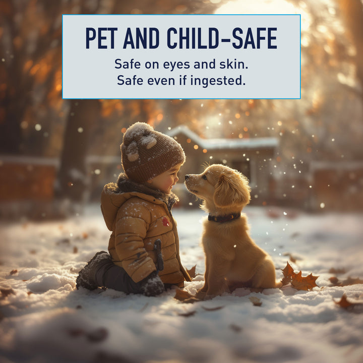 Safe Paw Pet Safe Ice Melt, 100% Salt and Chloride free with Traction Agent, Non-Toxic, Fast Acting, Lasts 3X Longer – 22 Lbs, 2 Pack