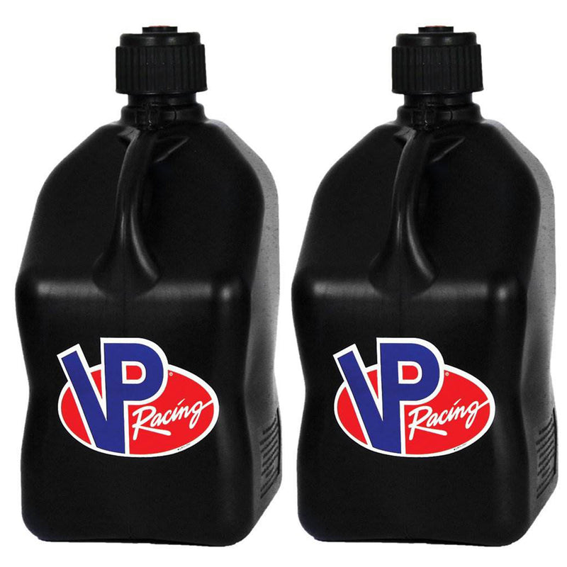 VP Racing Fuels Jug Storage, 5. 5 Gallon Container, Black (2 Pack), & Hose (2 Pack)