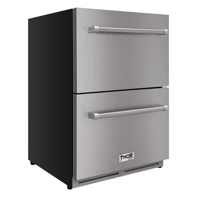 Thor Kitchen TRF2401U 5.4cu ft Indoor/Outdoor Undercounter 2 Drawer Refrigerator