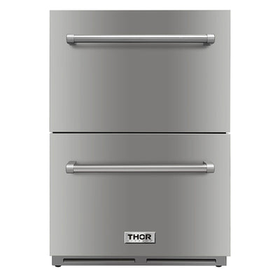 Thor Kitchen TRF2401U 5.4cu ft Indoor/Outdoor Undercounter 2 Drawer Refrigerator