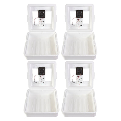 Little Giant 9300 Digital LCD Still Air Incubator for 41 Eggs, White (4 Pack)