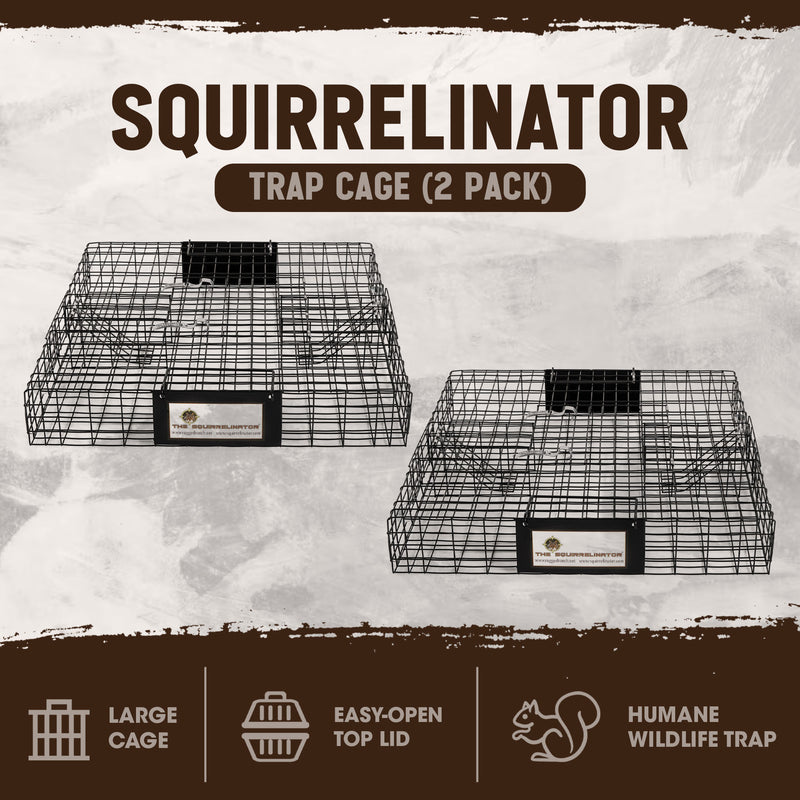 Rugged Ranch SQRTO Squirrelinator Squirrel 2 Door Trap Cage (2 Pack)