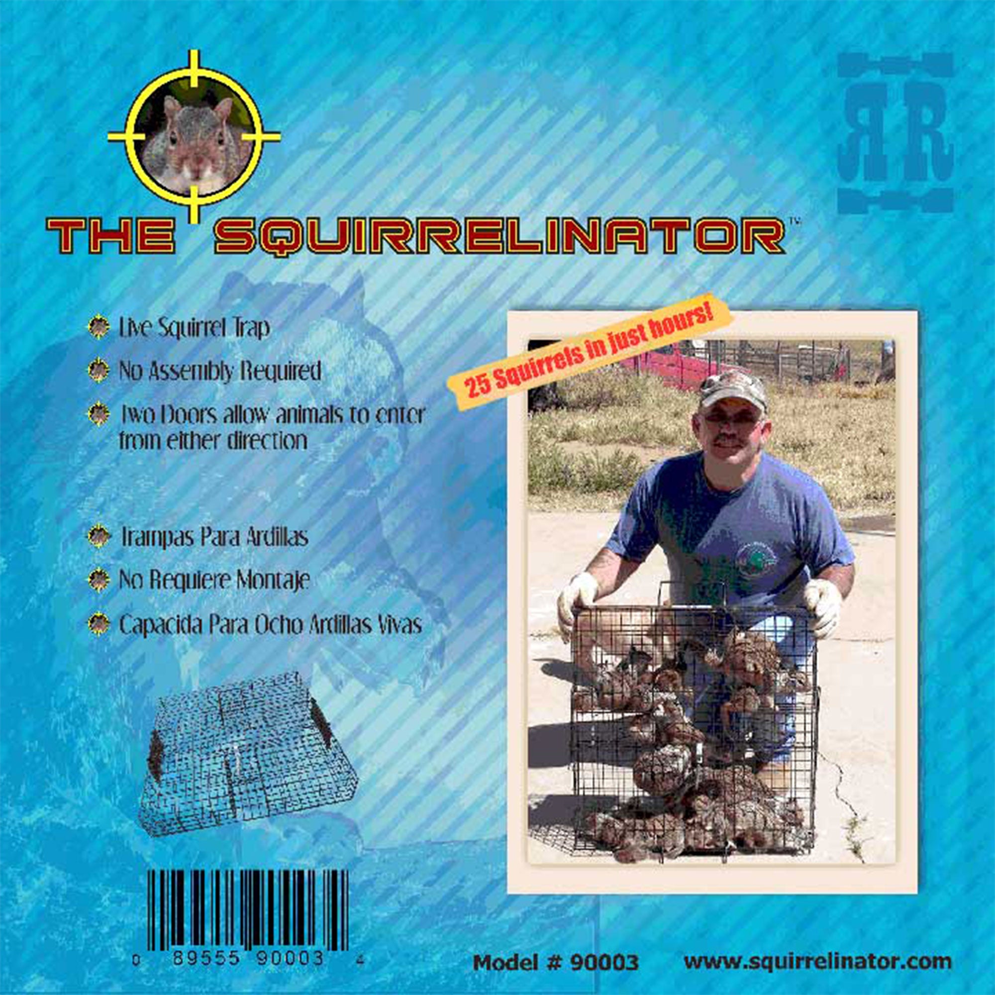 Rugged Ranch SQRTO Squirrelinator Squirrel 2 Door Trap Cage (2 Pack) - VMInnovations