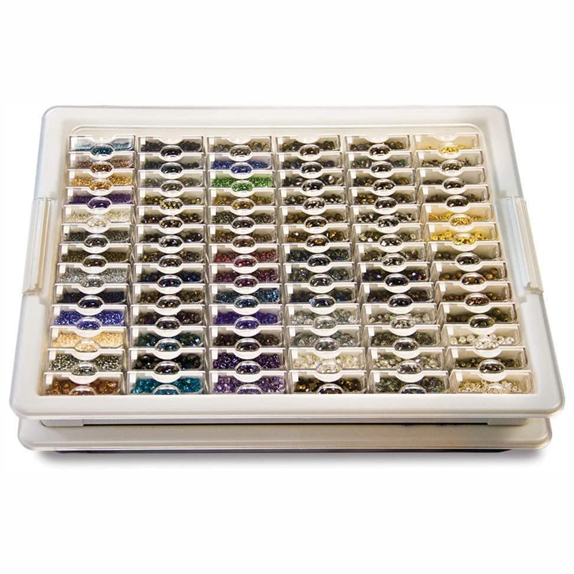 Elizabeth Ward Bead Storage Solutions 82 Piece Tiny Craft Supplies Organizer (For Parts)