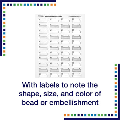 Elizabeth Ward Bead Storage Solutions 45 Piece Assorted Craft Supplies Organizer (10 Pack)