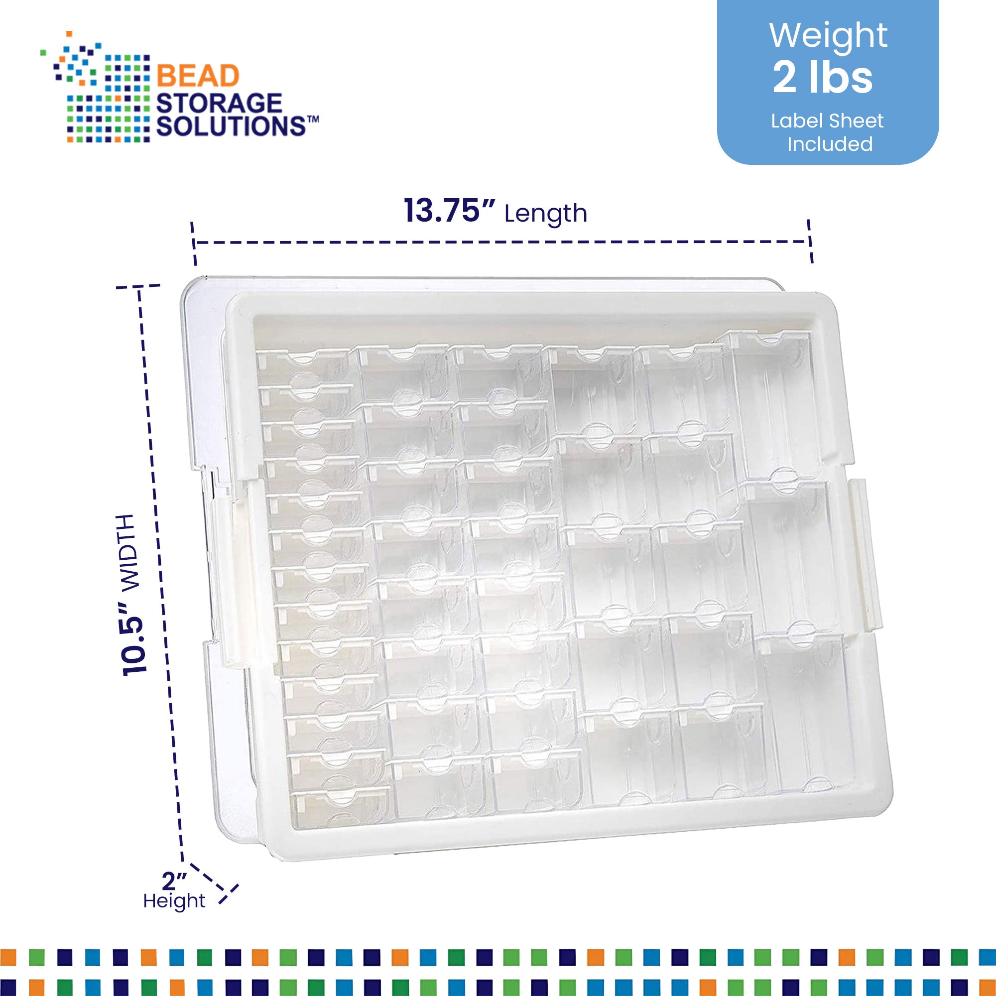Elizabeth Ward Bead Storage Solutions 45 Piece Assorted Craft Supplies Organizer (10 Pack)