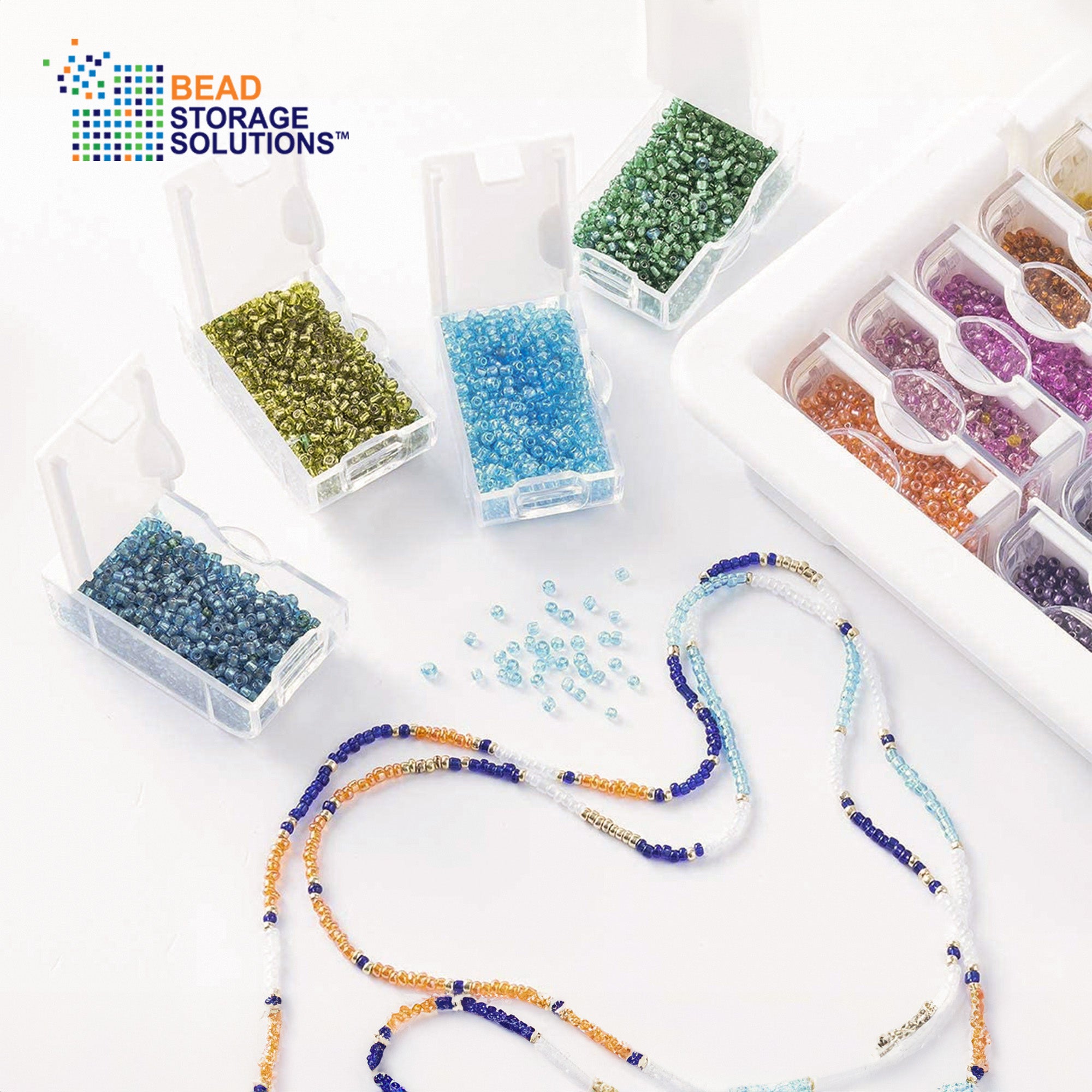 Elizabeth Ward Bead Storage Solutions 45 Piece Assorted Craft Supplies Organizer (10 Pack)