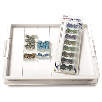 Bead Storage Solutions Craft Supplies Organizer Craft Tray with Lid (Open Box) - VMInnovations