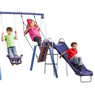 XDP Recreation Surf N Swing Outdoor Backyard Playground Swing Set Playset (Used)