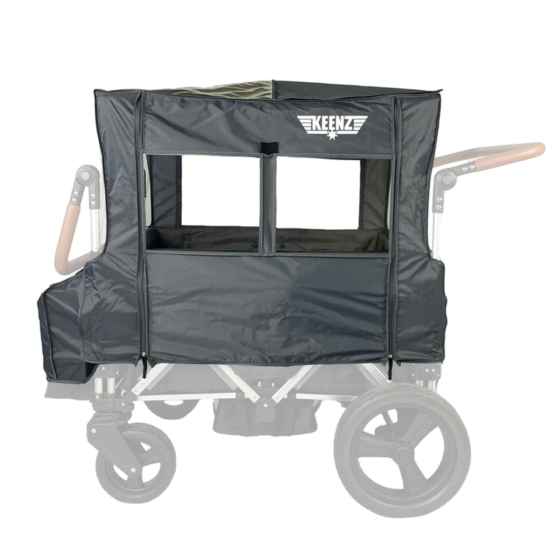 Keenz Wind Cover with Windows for 7S Push Pull Wagon Stroller, Gray (Used)