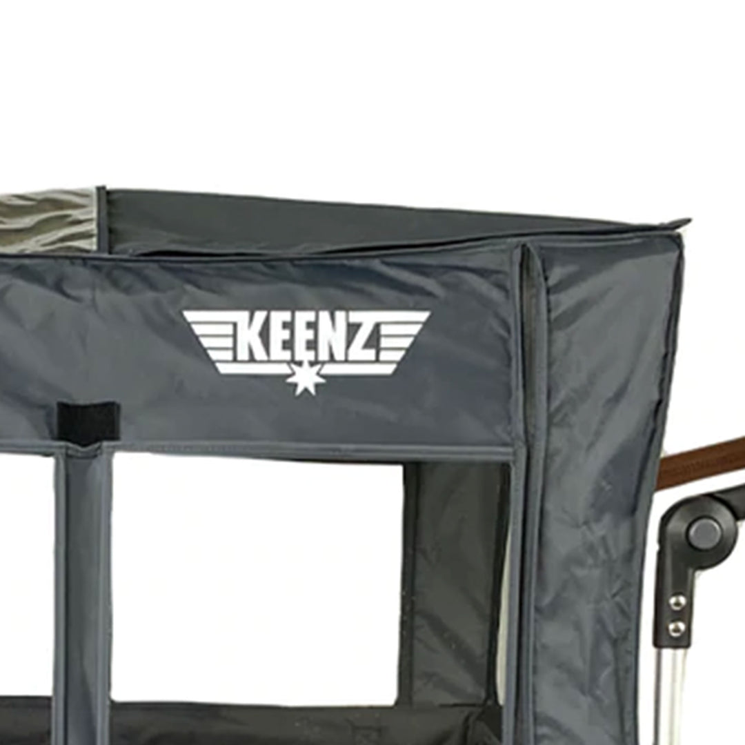 Keenz All Weather Wind Cover with Windows For 7SPush Pull Wagon, Grey (Open Box)